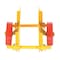 Vestil Yellow Adjustable Panel Dolly 1000 lb Capacity Poly-on-Steel Casters PLDL-ADJ-8PS - alternate 3